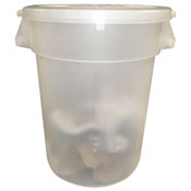 Continental Huskee 32 Gallon Clear Trash Can