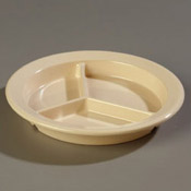 Carlisle Dallas Ware 9" Tan 3-Compartment Plate