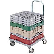 Cambro Gray Camdolly w/Chrome Handle
