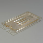 Carlisle 1/3 Size High Heat Handled Notched Lid