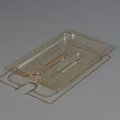 Carlisle 1/4 Size High Heat Handled Notched Lid