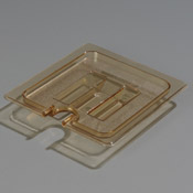 Carlisle 1/6 Size High Heat Handled Notched Lid