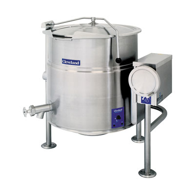 Cleveland KEL80T Tilting Electric Steam Quad-Leg Kettle