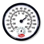 Cooper Wall Thermometer/Humidity Meter