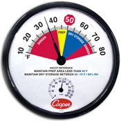 Cooper Dry Storage/Prep-Area Thermometer