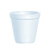 Dart 4 oz Round Squat Foam Food Containers