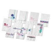 Dinex Black 1/8-Fold Paper Dinner Napkins