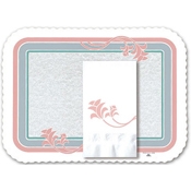 Dinex Floret 1/8-Fold Paper Dinner Napkins