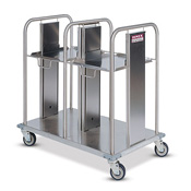 Dinex Open Double-Shelf 16" x 22" Tray Dispenser