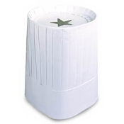 Disco 12" White Deluxe Disposable Chef Hats