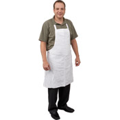 FSE 37" x 40" White Cotton Apron