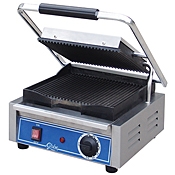 Globe GPG10 Single Panini Grill with Grooved Plates