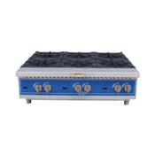 Globe Countertop GHP36G 36" 6-Burner Gas Hot Plate