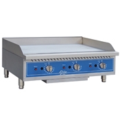 Globe GG36TG 36" Thermostatic Gas Countertop Griddle