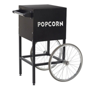 Gold Medal Black and Silver Fun Pop Popcorn Cart