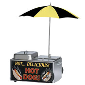 Gold Medal Table Top Hot Dog Steamer Cart