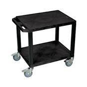 H.Wilson CSWT26 Black Tuffy Cart with Chrome Casters