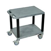 H.Wilson CSWT26GY Gray Tuffy Cart with Chrome Casters