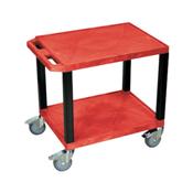 H.Wilson CSWT26R Red Tuffy Cart with Chrome Casters