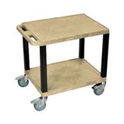 H.Wilson CSWT26TN Tan Tuffy Cart with Chrome Casters