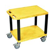 H.Wilson CSWT26Y Yellow Tuffy Cart with Chrome Casters