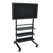 H.Wilson WFP100 Wilson Flat Panel TV Stand with Shelves
