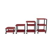 H.Wilson WT1642BYE Burgundy Adjustable Height Tuffy Multi-Purpose Cart