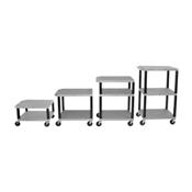 H.Wilson WT1642GYE Gray Adjustable Height Tuffy Multi-Purpose Cart