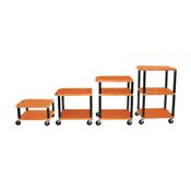 H.Wilson WT1642ORE Orange Adjustable Height Tuffy Multi-Purpose Cart