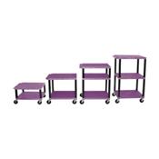 H.Wilson WT1642PE Purple Adjustable Height Tuffy Multi-Purpose Cart