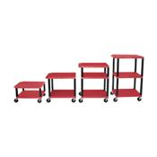 H.Wilson WT1642RE Red Adjustable Height Tuffy Multi-Purpose Cart