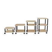 H.Wilson WT1642TNE Tan Adjustable Height Tuffy Multi-Purpose Cart