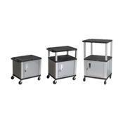 H.Wilson WT2642CE Black Adjustable Height Tuffy Multi-Purpose Cart