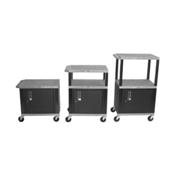 H.Wilson WT2642GYCE Gray Adjustable Height Tuffy Multi-Purpose Cart