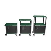 H.Wilson WT2642HGCE Hunter Green Adjustable Height Tuffy Multi-Purpose Cart