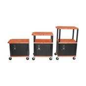 H.Wilson WT2642ORCE Orange Adjustable Height Tuffy Multi-Purpose Cart