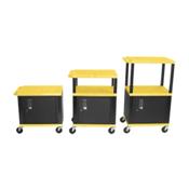 H.Wilson WT2642YCE Yellow Adjustable Height Tuffy Multi-Purpose Cart