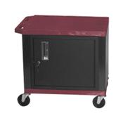H.Wilson WT26BYCE Burgundy Multi-Purpose Utility Cart