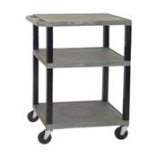 H.Wilson WT34GYE Gray Multi-Purpose Utility Cart