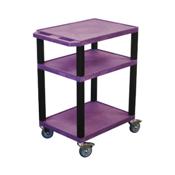 H.Wilson WT34PE Purple Multi-Purpose Utility Cart