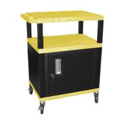 H.Wilson WT34YCE Yellow Multi-Purpose Utility Cart
