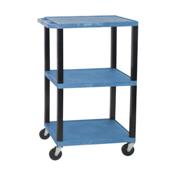 H.Wilson WT42BUE Blue Multi-Purpose Utility Cart