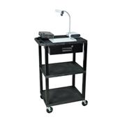 H.Wilson WT42E/WTD Black Multi-Purpose Utility Cart