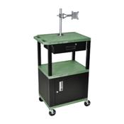 H.Wilson WT42GC2ME-BWTD Green Multi-Purpose Utility Cart