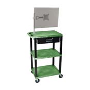 H.Wilson WT42GME-WTD Green Multi-Purpose Utility Cart