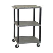 H.Wilson WT42GYE Gray Multi-Purpose Utility Cart