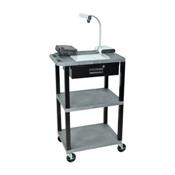 H.Wilson WT42GYE-WTD Gray Multi-Purpose Utility Cart