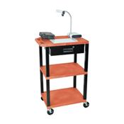 H.Wilson WT42ORE-WTD Orange Multi-Purpose Utility Cart