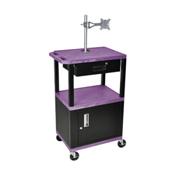 H.Wilson WT42PCME-WTD Purple Multi-Purpose Utility Cart