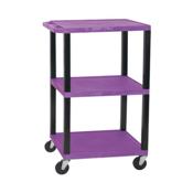 H.Wilson WT42PE Purple Multi-Purpose Utility Cart